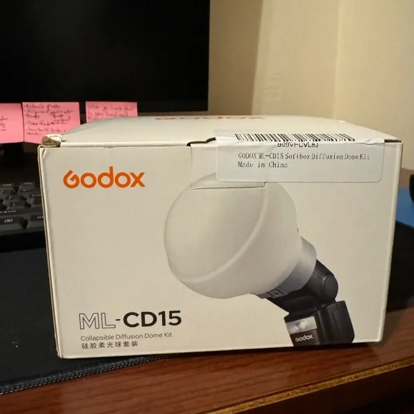 Godox flash diffuser comes with adapters never been used